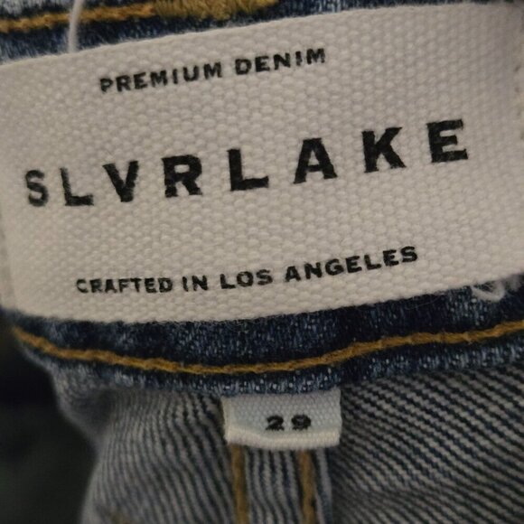 Slvrlake LouLou Cropped Mid Rise Slim Leg Jeans California Wash Size 29 LLOJ701S - Picture 5 of 8